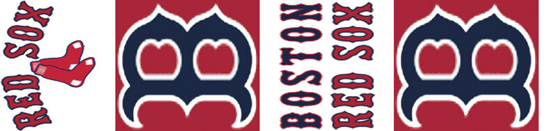 Boston Red Sox - Vertical Design Orientation - Grosgrain Ribbon Custom Printed by the Yard - product image  