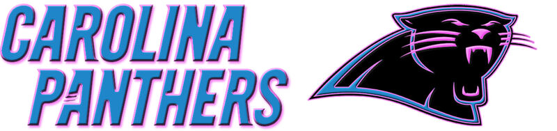 Carolina Panthers ver. No3 - PINK - Grosgrain Ribbon Custom Printed by the Yard - product image  