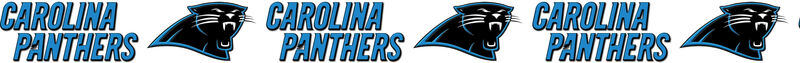 Carolina Panthers ver. No3 Grosgrain Ribbon Custom Printed by the Yard - product image  