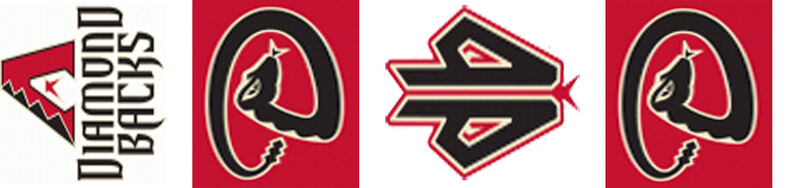 Arizona Diamondbacks - Vertical Design Orientation - Grosgrain Ribbon Custom Printed by the Yard - product image  