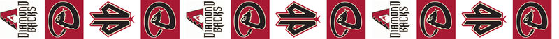 Arizona Diamondbacks - Vertical Design Orientation - Grosgrain Ribbon Custom Printed by the Yard - product image  
