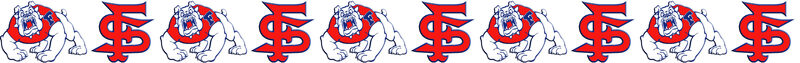 California State Fresno State No2 Custom Designed Grosgrain Ribbon Printed by the Yard - product image  