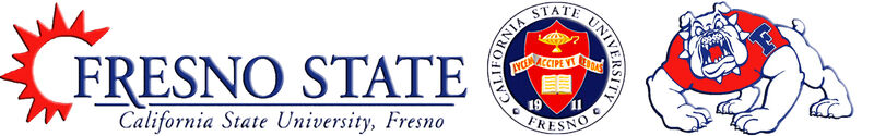 California State Fresno State No1 Custom Designed Grosgrain Ribbon Printed by the Yard - product image  