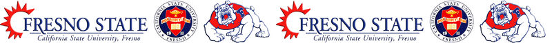 California State Fresno State No1 Custom Designed Grosgrain Ribbon Printed by the Yard - product image  
