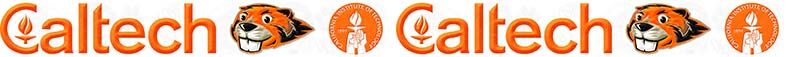 CalTech University Custom Designed Grosgrain Ribbon Printed by the Yard - product image  