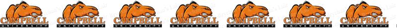 Campbell University Fighting Camels Custom Designed Grosgrain Ribbon Printed by the Yard - product image  