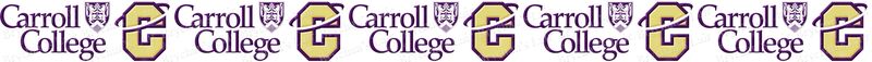 Carroll College Custom Designed Grosgrain Ribbon Printed by the Yard - product image  