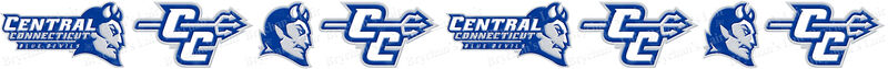 Central Connecticut State University Blue Devils Custom Designed Grosgrain Ribbon Printed by the Yard - product image  