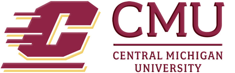 Central Michigan University Custom Designed Grosgrain Ribbon Printed by the Yard - product image  