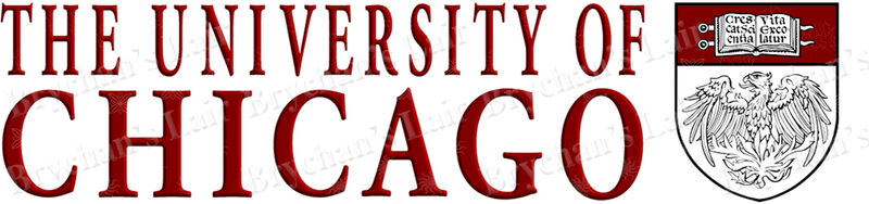 Chicago University Custom Designed Grosgrain Ribbon Printed by the Yard - product image  