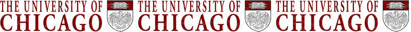 Chicago University Custom Designed Grosgrain Ribbon Printed by the Yard - product image  