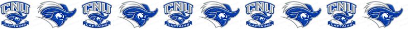 Christopher Newport University Captains Custom Designed Grosgrain Ribbon Printed by the Yard - product image  