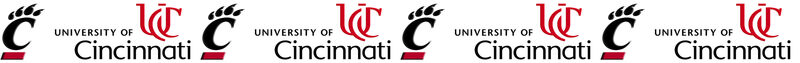Cincinnati University Bearcats ver. No2 Custom Designed Grosgrain Ribbon Printed by the Yard - product image  