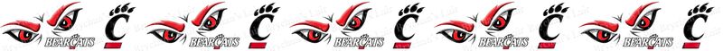 Cincinnati University Bearcats ver. No3 Custom Designed Grosgrain Ribbon Printed by the Yard - product image  