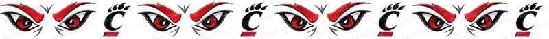 Cincinnati University Bearcats ver. No4 Custom Designed Grosgrain Ribbon Printed by the Yard - product image  