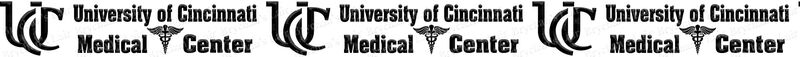 Cincinnati University Medical Center UCMC Custom Designed Grosgrain Ribbon Printed by the Yard - product image  