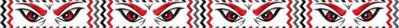 Cincinnati University Bearcats Chevron Custom Designed Grosgrain Ribbon Printed by the Yard - product image  