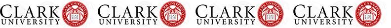 Clark University (Massachusetts) Custom Designed Grosgrain Ribbon Printed by the Yard - product image  
