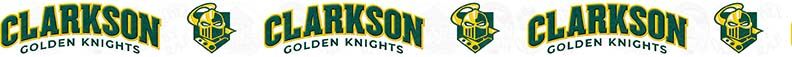 Clarkson University Golden Knights Custom Designed Grosgrain Ribbon Printed by the Yard - product image  