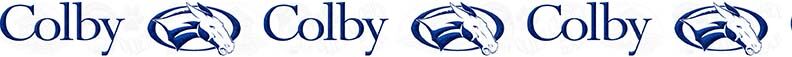 Colby College Mules Custom Designed Grosgrain Ribbon Printed by the Yard - product image  