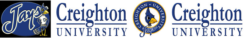 Creighton University Blue Jays ver. No1 Custom Designed Grosgrain Ribbon Printed by the Yard - product image  