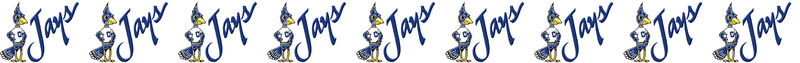 Creighton University Blue Jays ver. No2 Custom Designed Grosgrain Ribbon Printed by the Yard - product image  