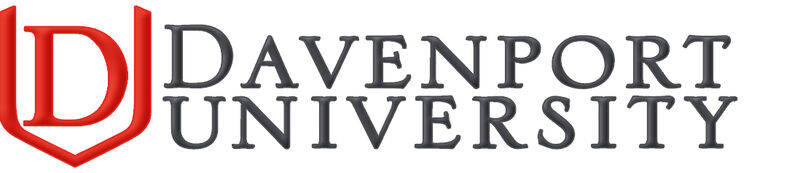 Davenport University Panthers ver. No1 Custom Designed Grosgrain Ribbon Printed by the Yard - product image  
