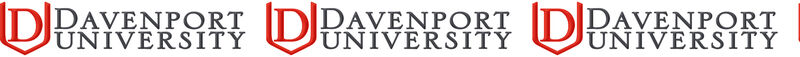 Davenport University Panthers ver. No1 Custom Designed Grosgrain Ribbon Printed by the Yard - product image  