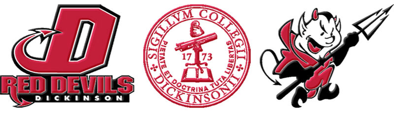 Dickinson College Red Devils Custom Designed Grosgrain Ribbon Printed by the Yard - product image  