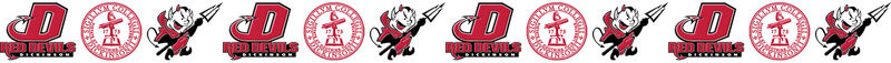 Dickinson College Red Devils Custom Designed Grosgrain Ribbon Printed by the Yard - product image  