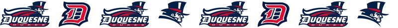 Duquesne University Dukes Custom Designed Grosgrain Ribbon Printed by the Yard - product image  