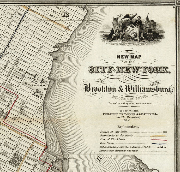 Old Map of New York and Brooklyn - Il Fullxfull.471277241 64rd Grande 