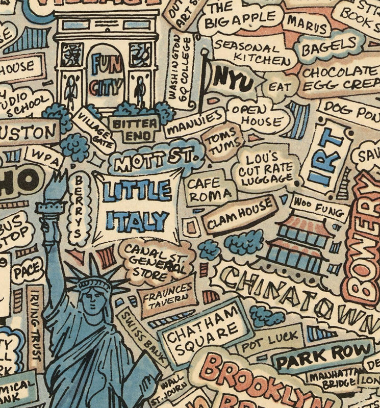 Vintage Poster Of New York Pictorial Map Vintage Maps And Prints Vintage Poster Of New York Pictorial Map Vintage Maps And Prints