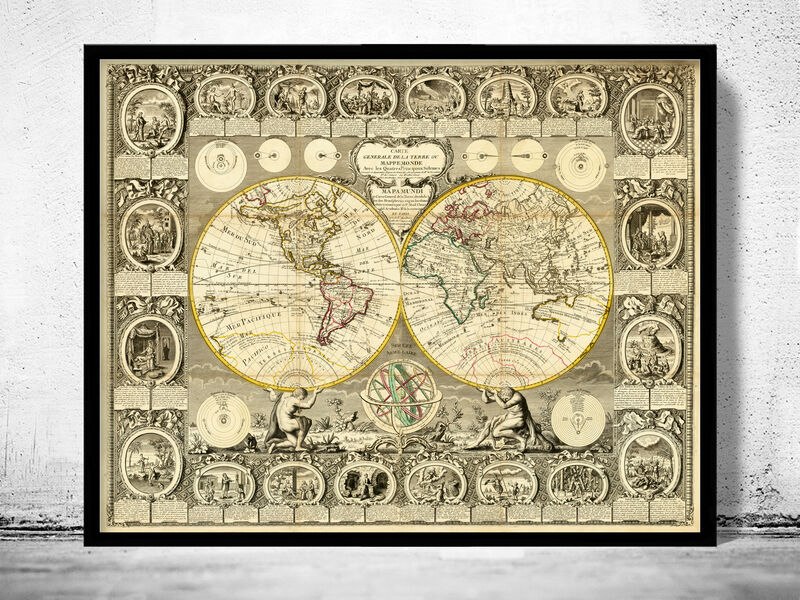 Vintage Maps and Prints - FINE RESTORED OLD MAPS
