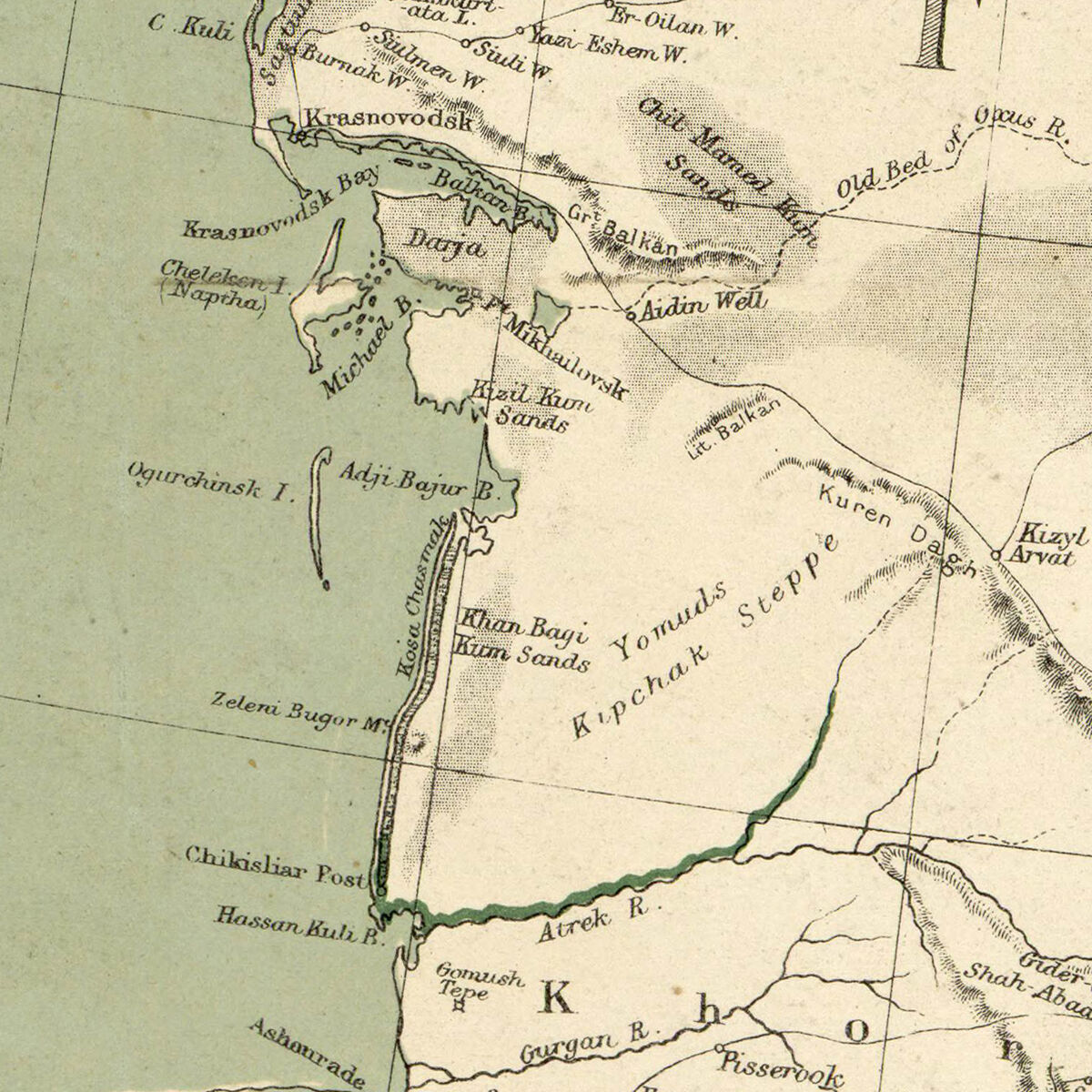 Old French map of Turkestan and neighbouring countries 1876 - product images  of 