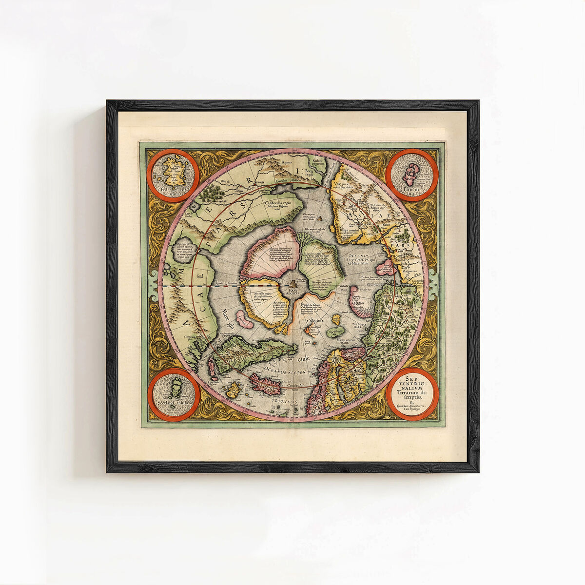 Old Map of North Pole 1609 Vintage Map Wall Map Print - product images  of 