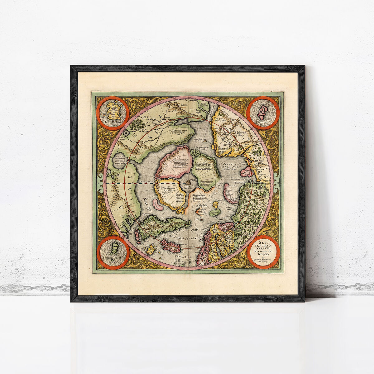 Old Map of North Pole 1609 Vintage Map Wall Map Print - product images  of 