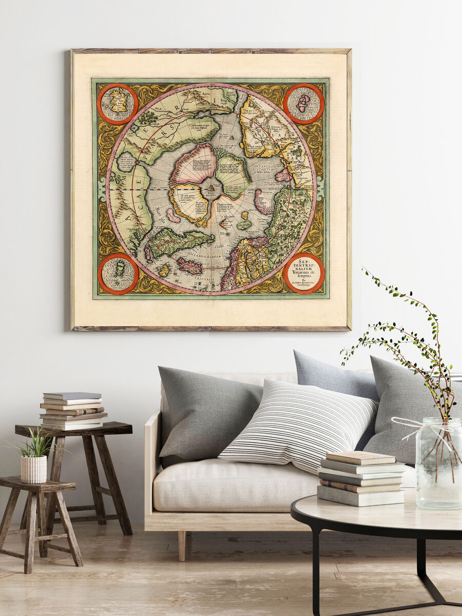 Old Map of North Pole 1609 Vintage Map Wall Map Print - product images  of 
