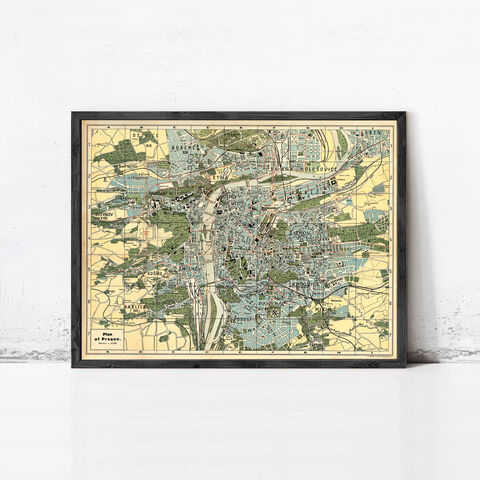 Old,Map,of,Prague,1900,Czech,Republic,Vintage,Wall,Print,Art,Reproduction,Open_Edition,city,vintage,illustration,gravure,vintage_map,city_plan,Czech Republic poster,  Czech Republic prague, prague, map of prague, prague map, praha, prague poster