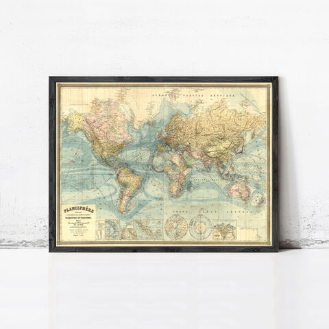 Old,World,Map,Atlas,1904,French,Edition,Vintage,Wall,Print,Art,Reproduction,Open_Edition,World_map,old_map,antique,atlas,discoveries,explorations,vintage_poster,city_plan,earth_atlas,map_of_the_world,world_map_poster,old_world,vintage_world_map