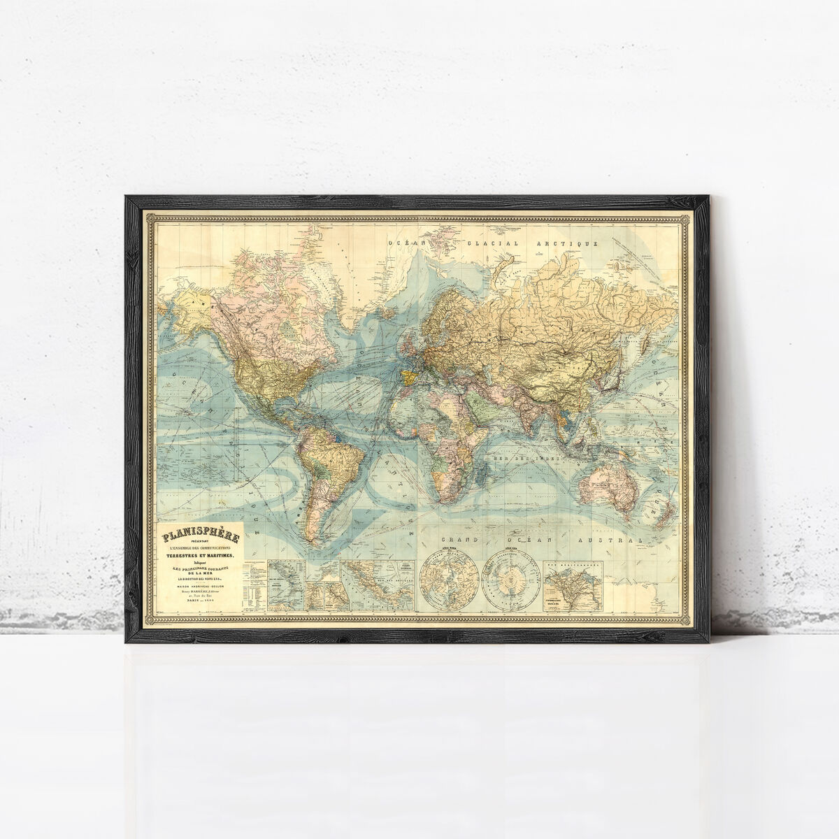 Old World Map Atlas 1904 French Edition  Vintage Map Wall Map Print - product images  of 