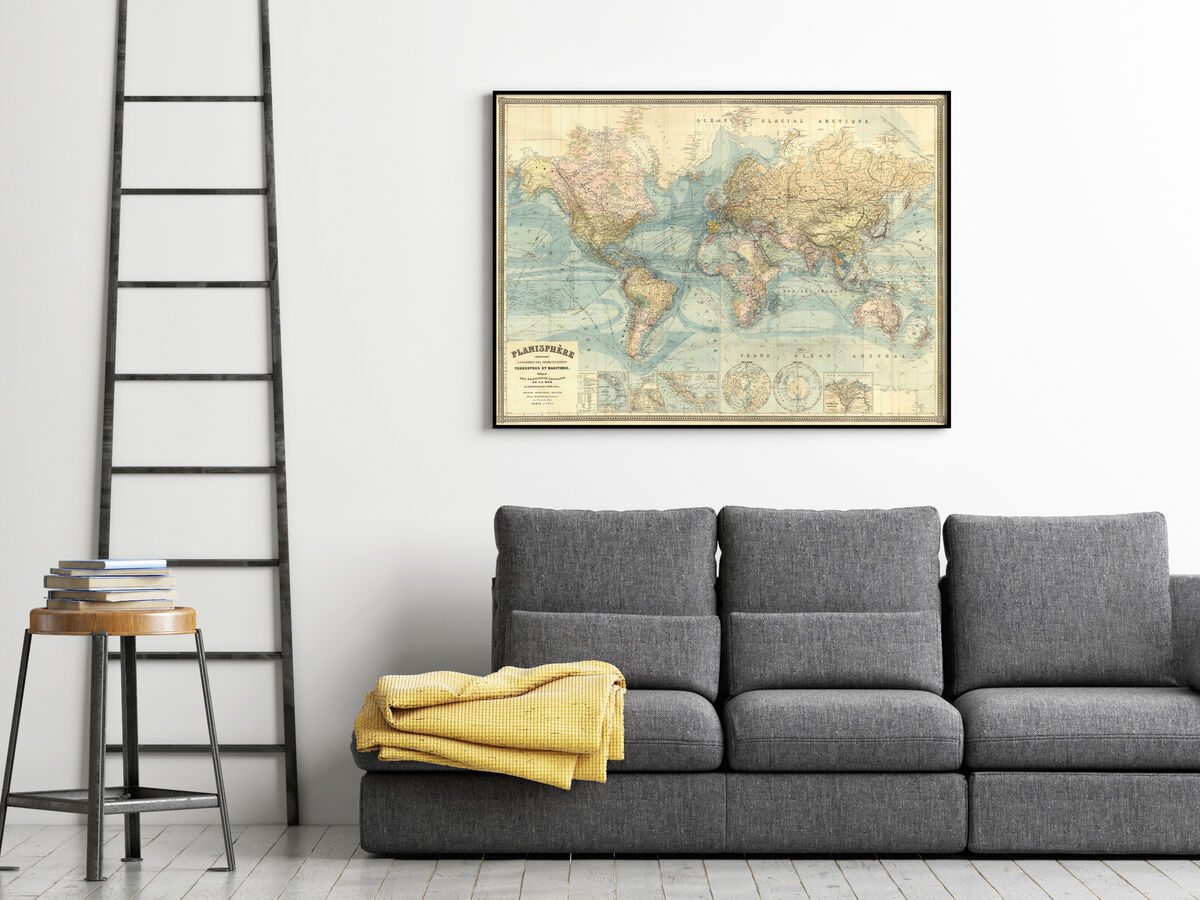 Old World Map Atlas 1904 French Edition  Vintage Map Wall Map Print - product images  of 