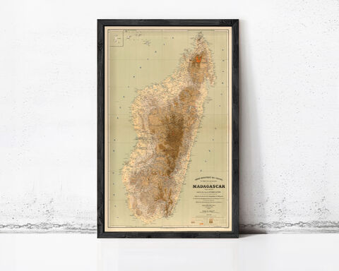 Old,Map,of,Madagascar,1902,Vintage,Wall,Print,madagascar map, map of madagascar, madagascar poster, madagascar gift