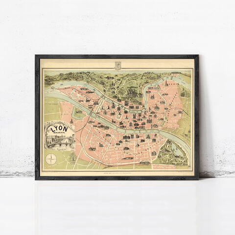 Old,Map,of,Lyon,1894,Vintage,Wall,Print,Art,Reproduction,Open_Edition,vintage,gravure,vintage_map,France,french art, maps for sale, buy map, lyon France, lyon, lyon map, map of lyon, lyon poster,france_map, , old maps for sale, maps reproductions