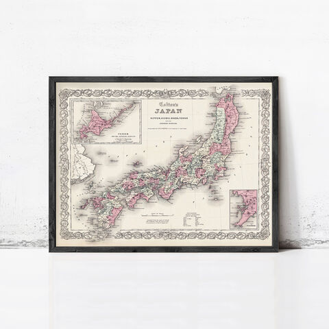 Old,Map,of,Japan,1855,Vintage,Wall,Print,Art,Reproduction,Open_Edition,vintage,japan_sea,japan,tokyo,old_map,vintage_map,japan_map,map_of_japan,japan_decor,japanese,japan_art,japan_poster,asia