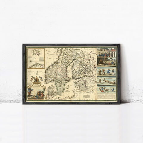 Old,Map,of,Sweden,and,Denmark,1720,Vintage,sweden, old map of denmark, denmark map, sweden map, vintage sweden, swedish art, Art,Reproduction,Open_Edition,vintage,old_map,antique,illustration,norway,scandinavia,sweden_map,norway_map,scandinavia_map,sweden_art,norwegian,stockholm