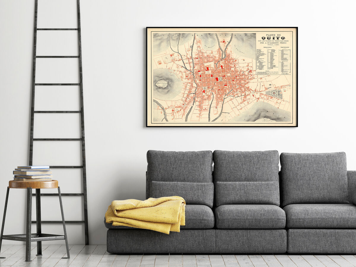 Old Map of Quito Ecuador 1888 Equator Republic Vintage Map Wall Map Print - product images  of 