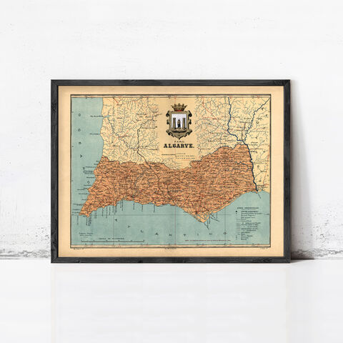 Old,Map,of,Algarve,Portugal,1920,Vintage,Art,Reproduction,Open_Edition,Vintage_map,vintage_poster,old_map,map_poster,portugal,portugal_map,mapa_de_portugal,antique_map_map,portugal_poster,portuguese,retro,map_of_portugal, algarve old map, old map of algarve, algarve, algarve map, old map of alga
