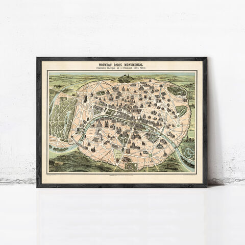 Old,Map,of,Paris,Monumentale,France,1878,Vintage,Wall,Print,Art,Reproduction,Open_Edition,paris_map,map_of_paris,old_map_of_paris,paris_vintage_map,paris_retro,paris_map_guide,monumental_paris,paris_poster,paris_poster_vintage,old_paris,paris_france,paris_gift,paris_wall_decor