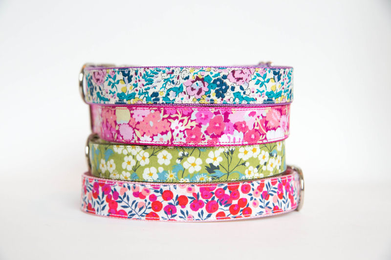 Flower Dog Collar - Liberty of London Collection - product images  of 